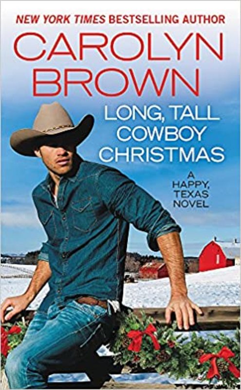 Book cover for "Long, Tall Cowboy Christmas" by Carolyn Brown