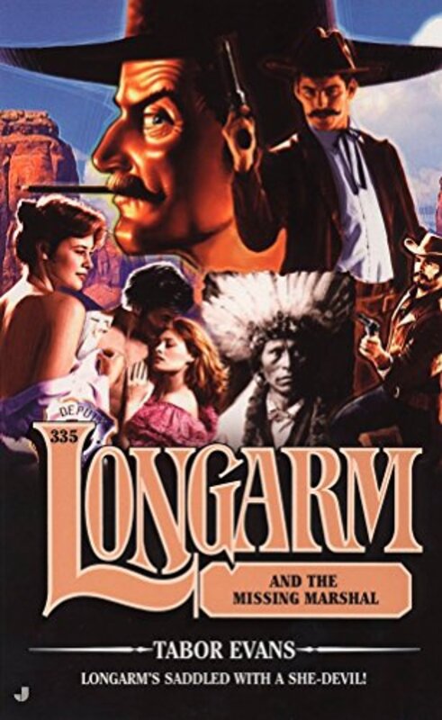 Book cover for "Longarm 335" by Tabor Evans