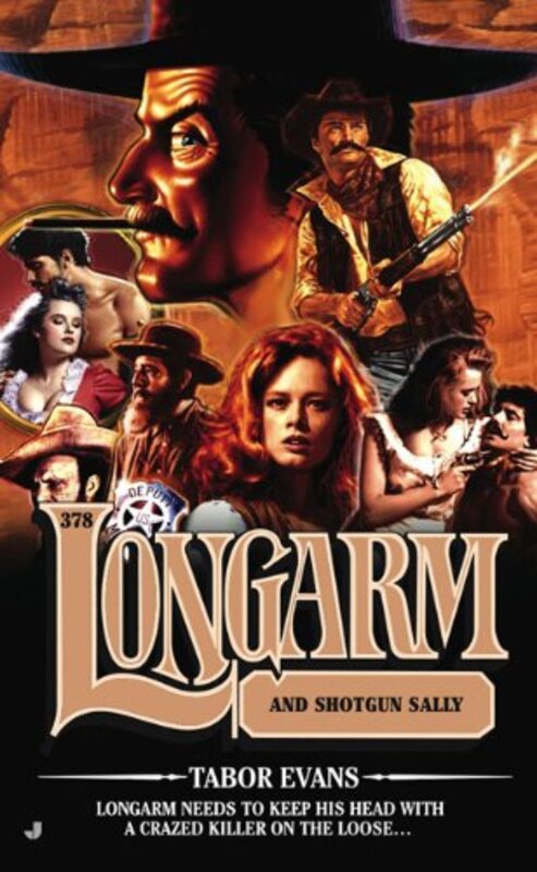 Book cover for "Longarm and Shotgun Sallie" by Tabor Evans