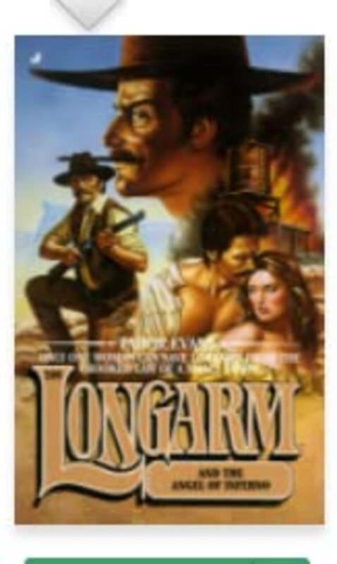 Book cover for "Longarm and the Angel of Inferno" by Tabor Evans