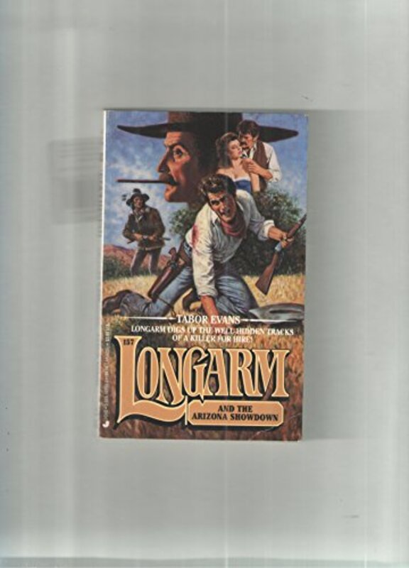 Book cover for "Longarm and the Arizona Showdown" by Tabor Evans