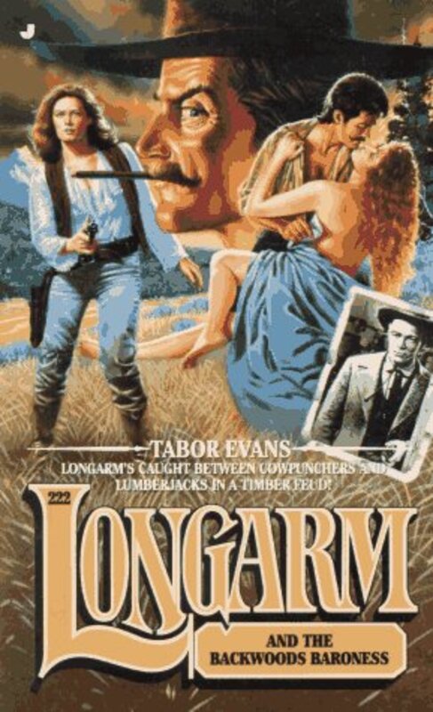 Book cover for "Longarm and the Backwoods" by Tabor Evans