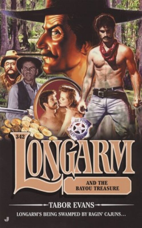 Book cover for "Longarm and the Bayou Treasure" by Tabor Evans