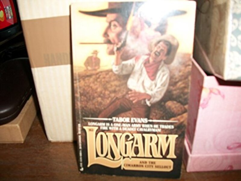 Book cover for "Longarm and the Cimarron City Sellout" by Tabor Evans