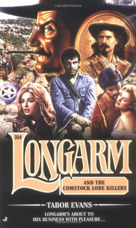 Book cover for "Longarm and the Comstock Lode Killers" by Tabor Evans