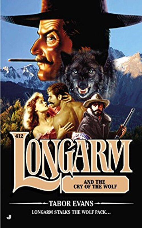 Book cover for "Longarm and the Cry of the Wolf" by Tabor Evans