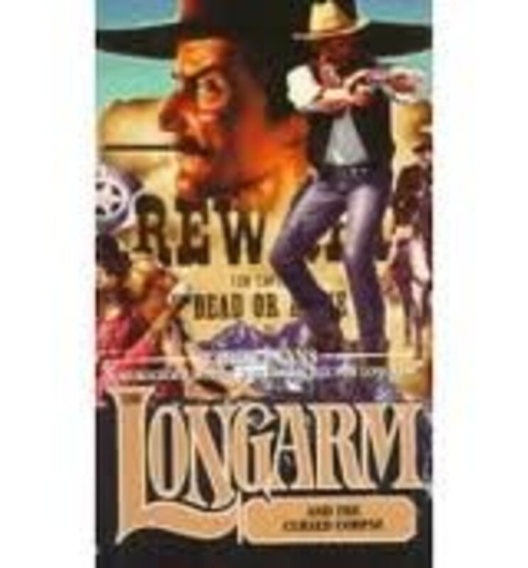 Book cover for "Longarm and the Cursed Corpse" by Tabor Evans
