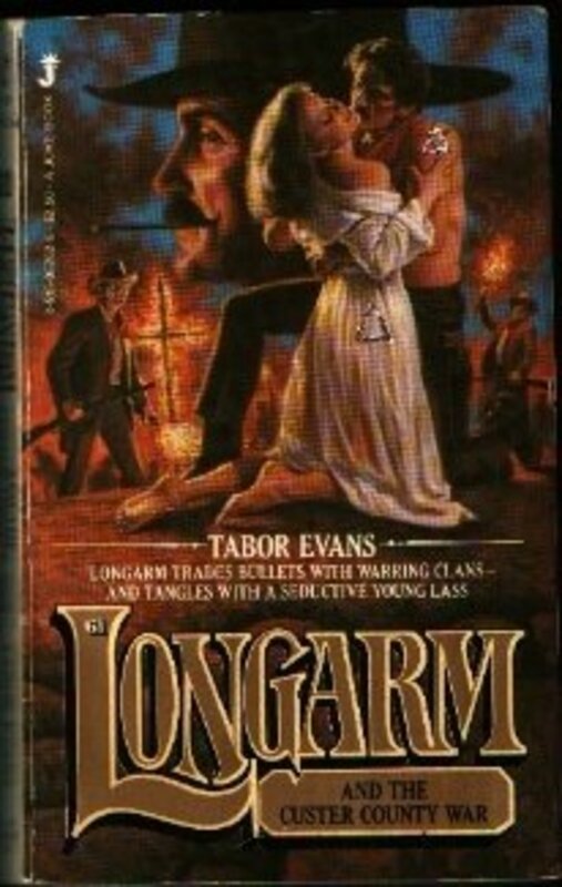 Book cover for "Longarm and the Custer County War" by Tabor Evans