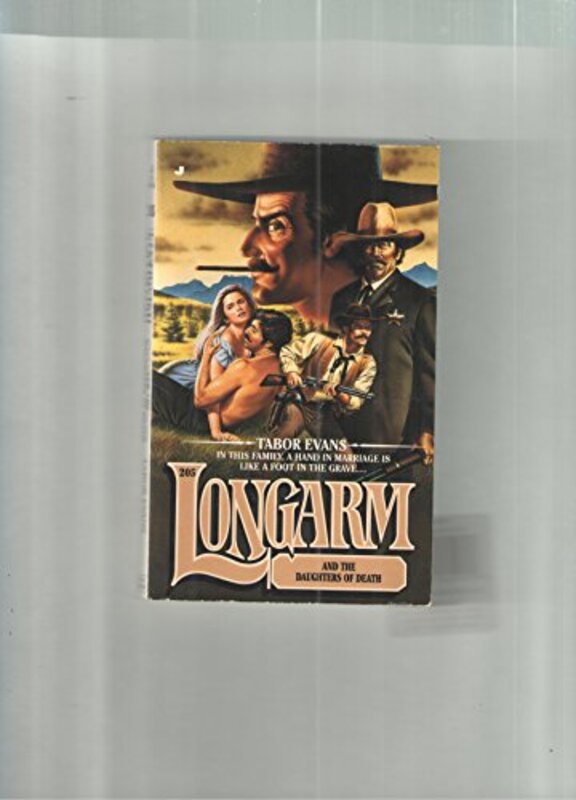 Book cover for "Longarm and the Daughters of Death" by Tabor Evans