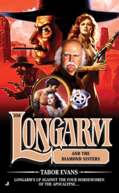 Book cover for "Longarm and the Diamond Sisters" by Tabor Evans