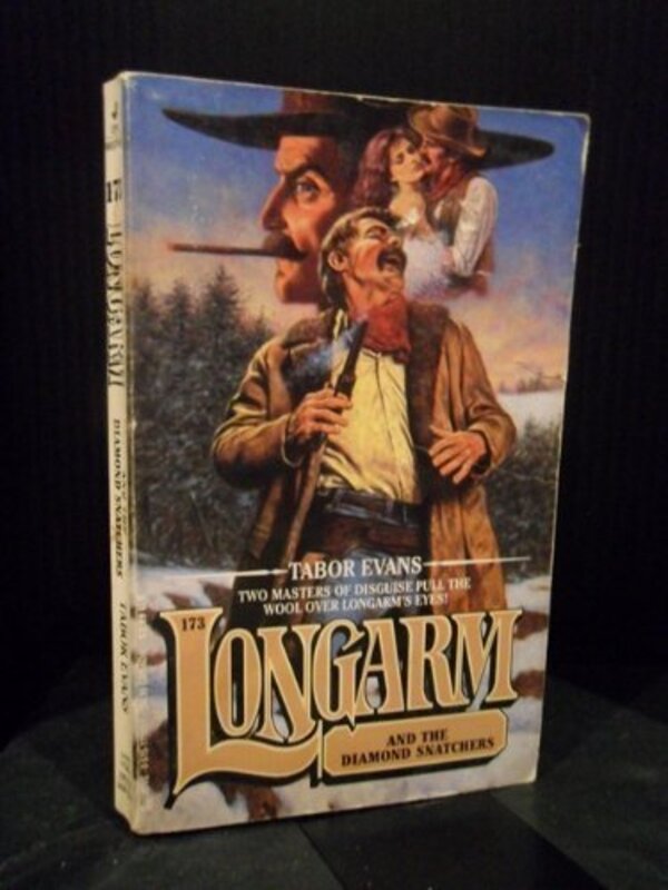 Book cover for "Longarm and the Diamond Snatchers" by Tabor Evans