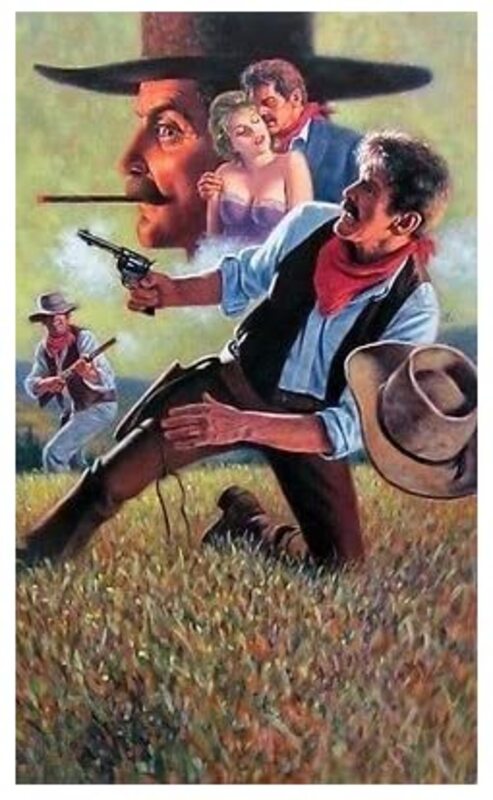 Book cover for "Longarm and the Double Eagles" by Tabor Evans