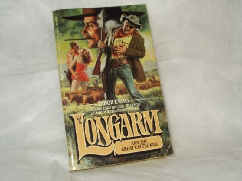 Book cover for "Longarm and the Great Cattle Kill" by Tabor Evans