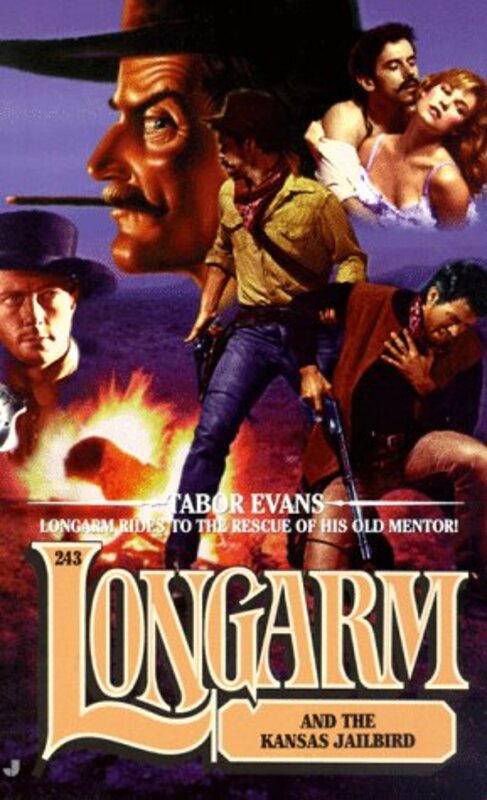 Book cover for "Longarm and the Kansas Jailbird" by Tabor Evans