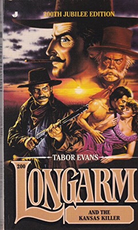 Book cover for "Longarm and the Kansas Killer" by Tabor Evans
