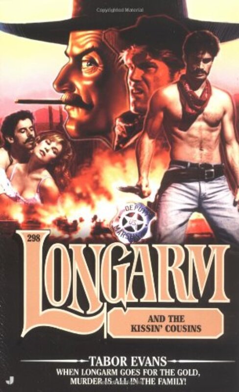 Book cover for "Longarm and the Kissin' Cousins" by Tabor Evans