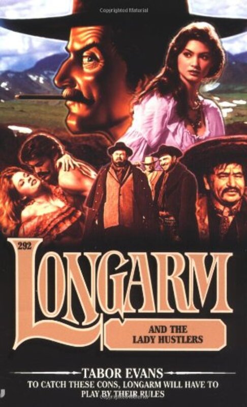 Book cover for "Longarm and the Lady Hustlers" by Tabor Evans