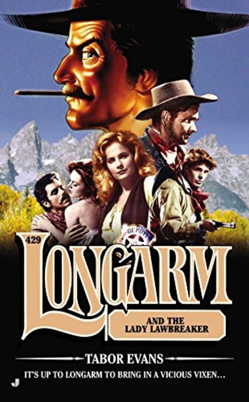 Book cover for "Longarm and the Lady Lawbreaker" by Tabor Evans
