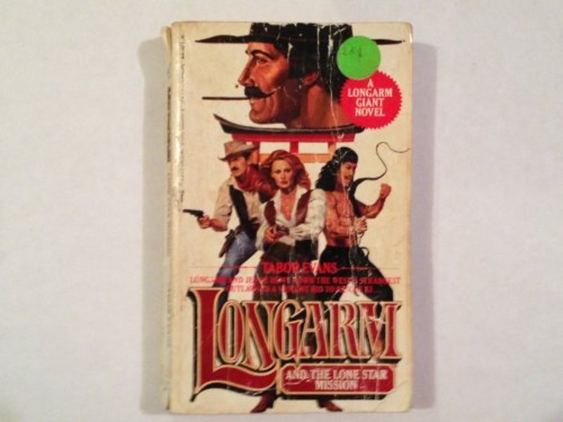 Book cover for "Longarm and the Lone Star Mission" by Tabor Evans