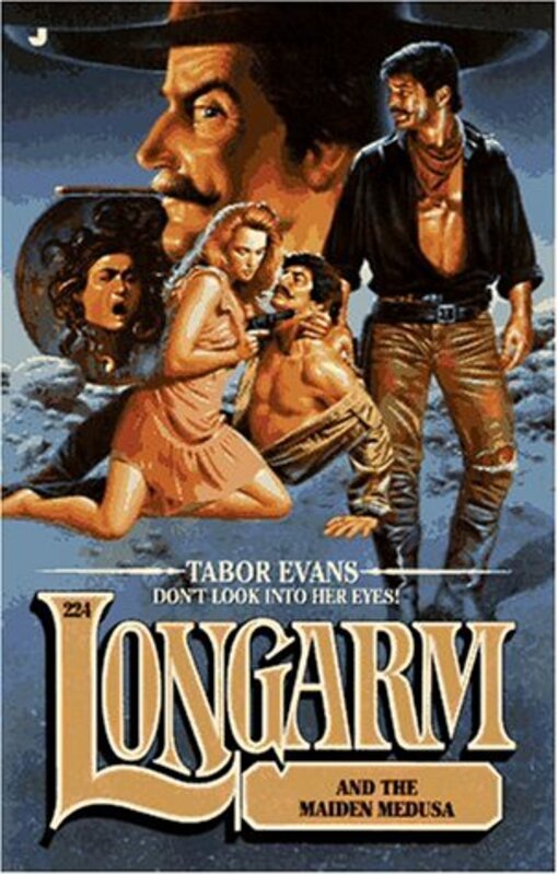 Book cover for "Longarm and the Maiden Medusa" by Tabor Evans