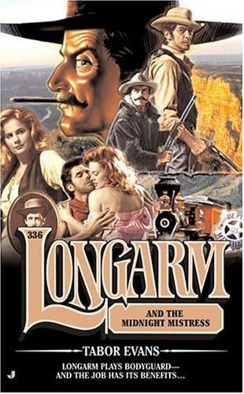 Book cover for "Longarm and the Midnight Mistress" by Tabor Evans