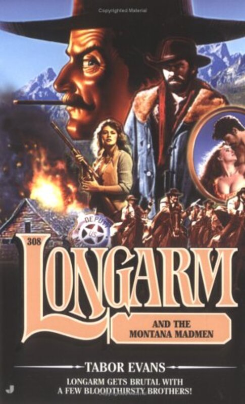Book cover for "Longarm and the Montana Madmen" by Tabor Evans