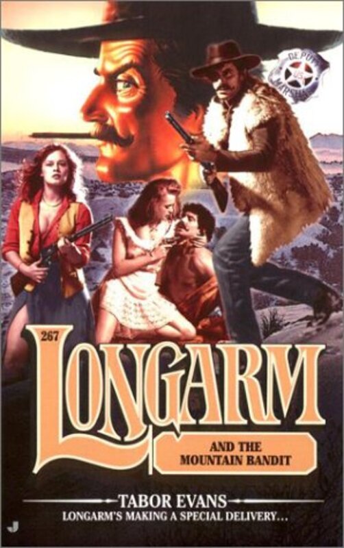 Book cover for "Longarm and the Mountain Bandit" by Tabor Evans