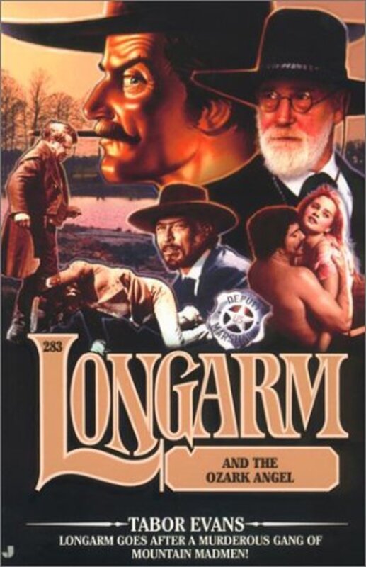 Book cover for "Longarm and the Ozark Angel" by Tabor Evans