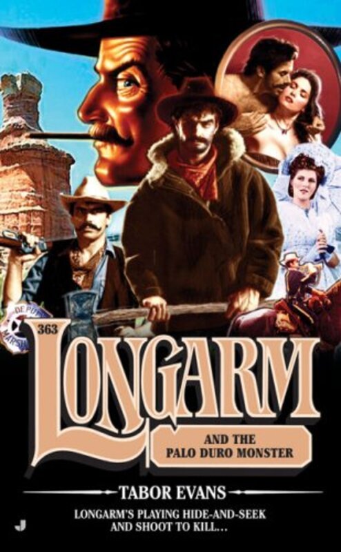 Book cover for "Longarm and the Palo Duro Monster" by Tabor Evans