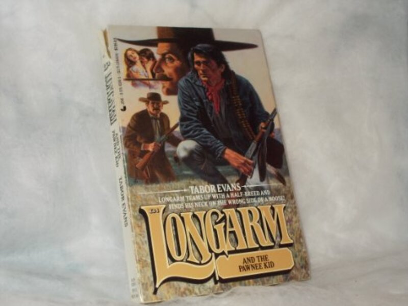 Book cover for "Longarm and the Pawnee Kid" by Tabor Evans