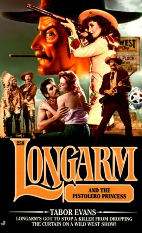Book cover for "Longarm and the Pistolero Princess" by Tabor Evans