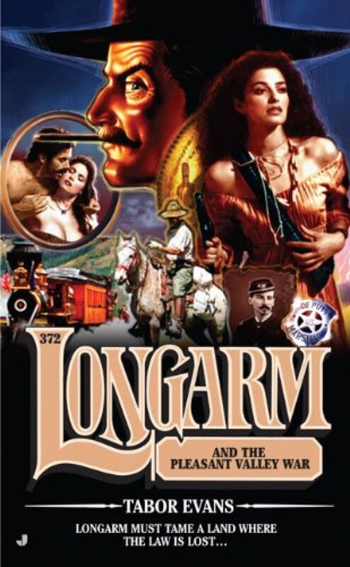 Book cover for "Longarm and the Pleasant Valley War" by Tabor Evans