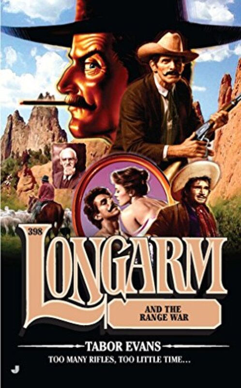 Book cover for "Longarm and the Range War" by Tabor Evans