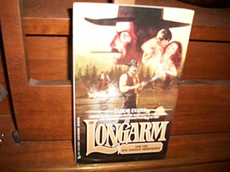 Book cover for "Longarm and the San Angelo Showdown" by Tabor Evans