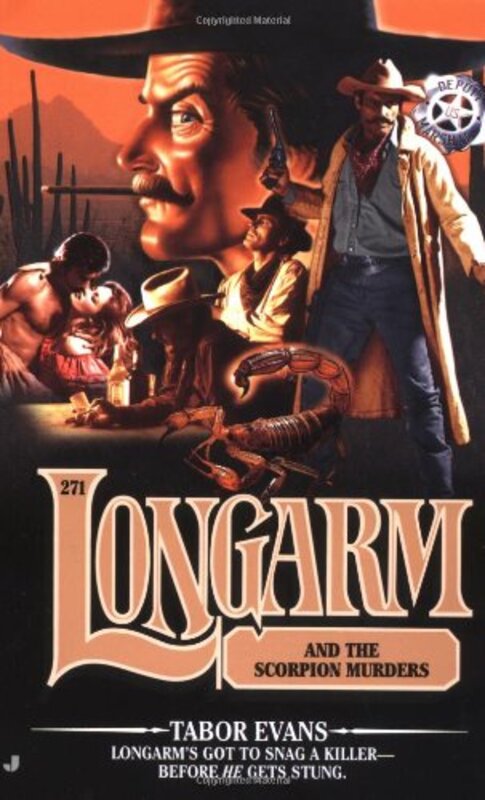 Book cover for "Longarm and the Scorpion Murders" by Tabor Evans