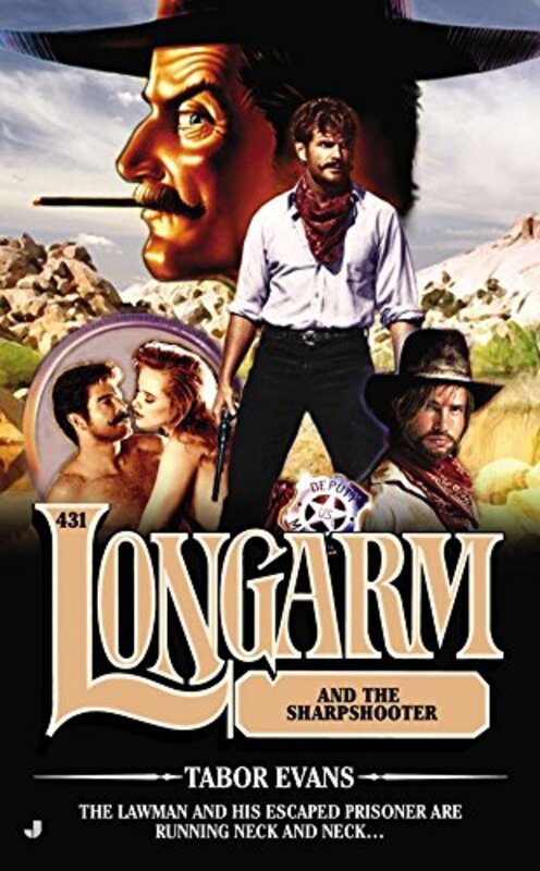 Book cover for "Longarm and the Sharpshooter" by Tabor Evans
