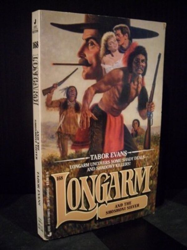 Book cover for "Longarm and the Shoshoni Silver" by Tabor Evans