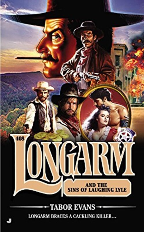 Book cover for "Longarm and the Sins of Laughing Lyle" by Tabor Evans