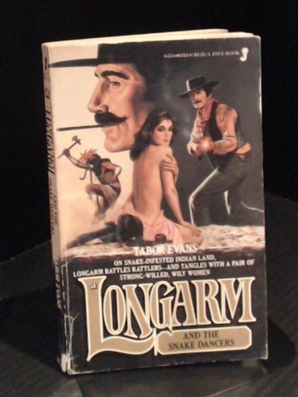 Book cover for "Longarm and the Snake Dancers" by Tabor Evans