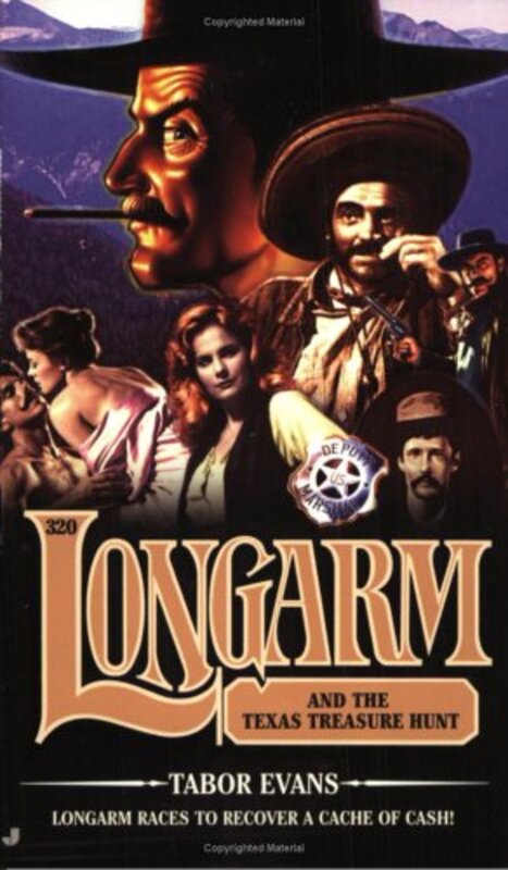 Book cover for "Longarm and the Texas Treasure Hunt" by Tabor Evans