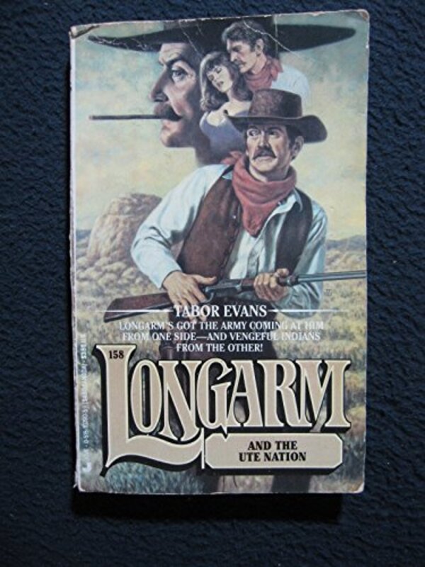 Book cover for "Longarm and the Ute Nation" by Tabor Evans