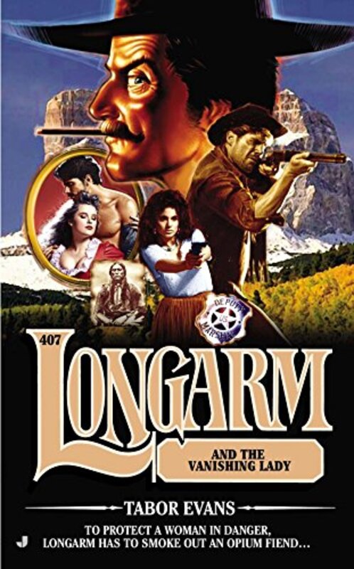 Book cover for "Longarm and the Vanishing Lady" by Tabor Evans