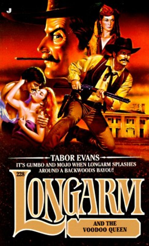 Book cover for "Longarm and the Voodoo Queen" by Tabor Evans