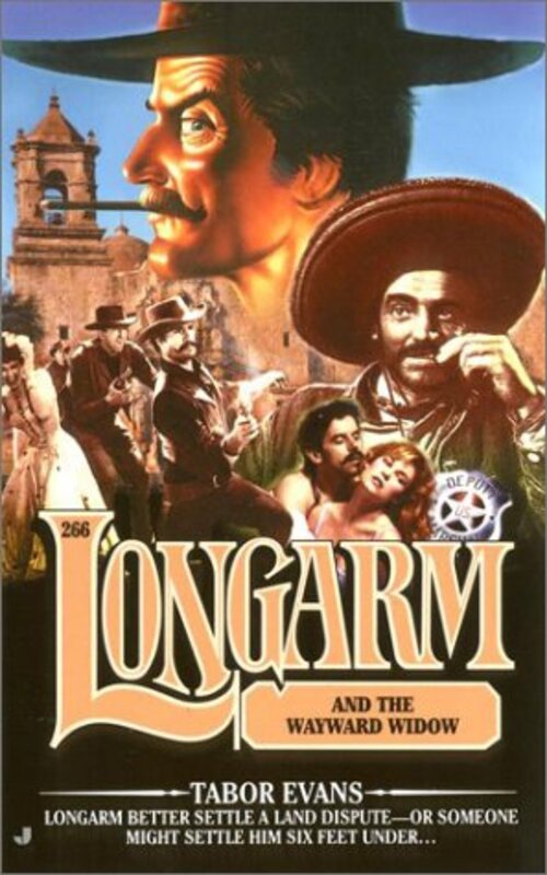 Book cover for "Longarm and the Wayward Widow" by Tabor Evans
