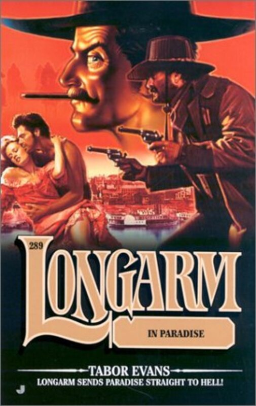 Book cover for "Longarm in Paradise" by Tabor Evans
