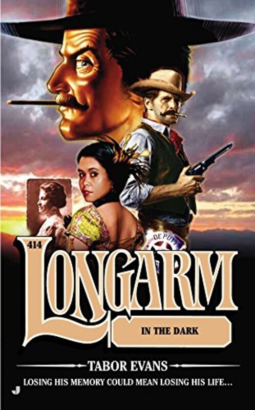 Book cover for "Longarm in the Dark" by Tabor Evans
