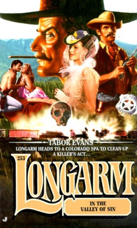 Book cover for "Longarm in the Valley of Sin" by Tabor Evans
