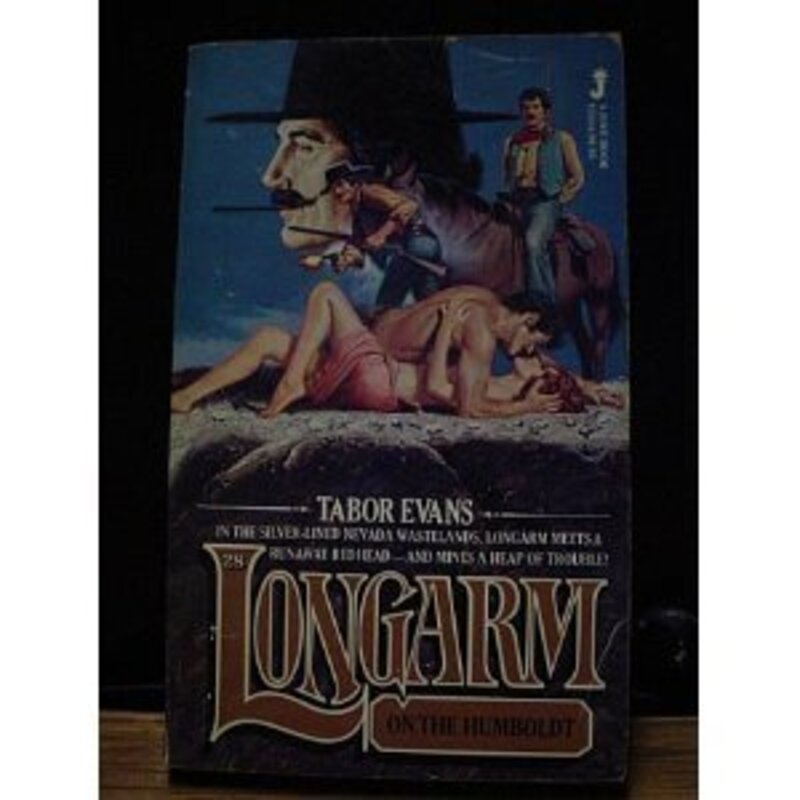 Book cover for "Longarm on the Humboldt" by Tabor Evans