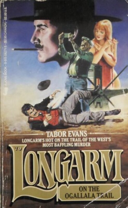 Book cover for "Longarm on the Ogallala Trail" by Tabor Evans