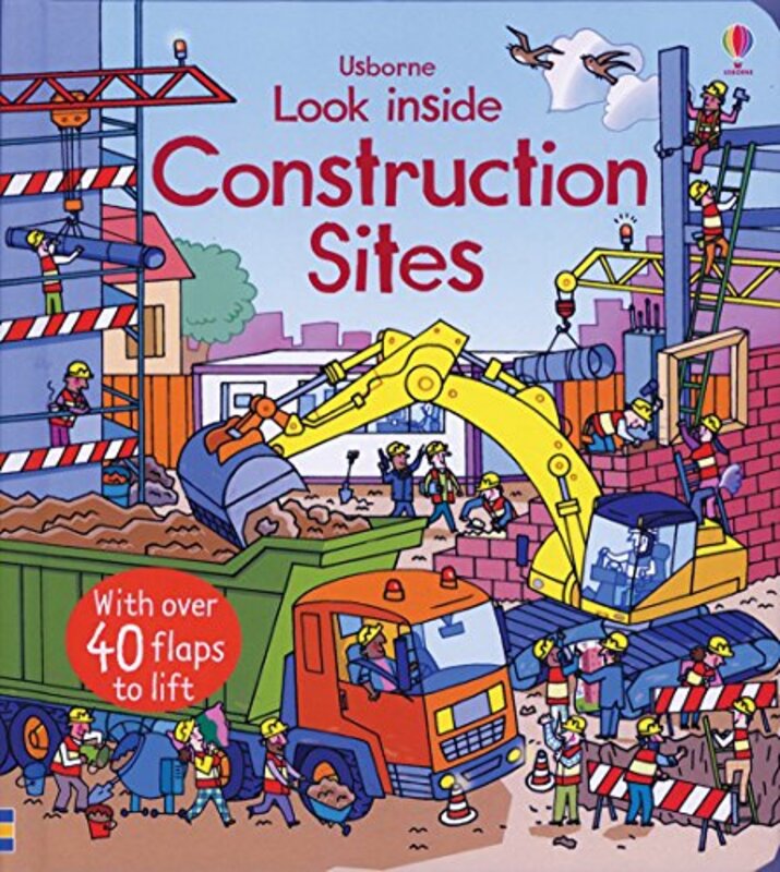 Book cover for "Look Inside Construction Sites" by Rob Lloyd Jones